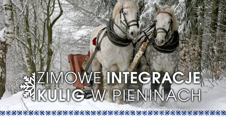 Zimowe intergacje - kulig w Pieninach